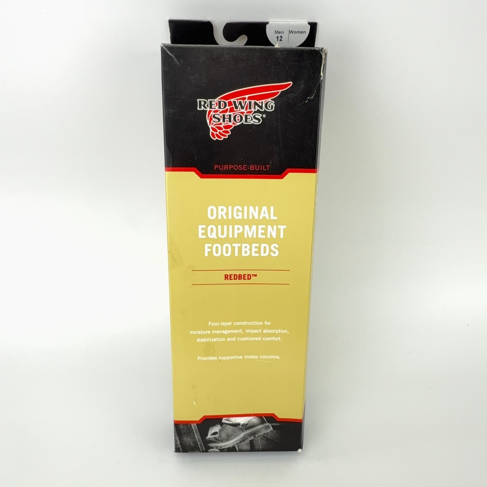 Red Wing Shoes RedBed Original Equipment Footbeds 96388 Mens 12 Insole NIB